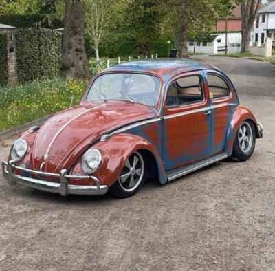 1958 VW BEETLE FULL PAN UP RESTORED PATINA TEXAS IMPORT MAGAZINE FEATURED