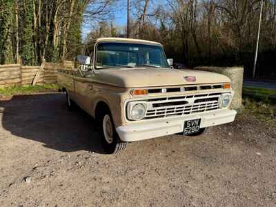 1966 Ford F100 Long Bed Truck 240 Straight-6 3-speed Manual T85 R11 Overdrive