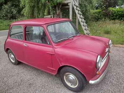 Morris Mini 850cc, Cherry Red, first registered 3 May 1960