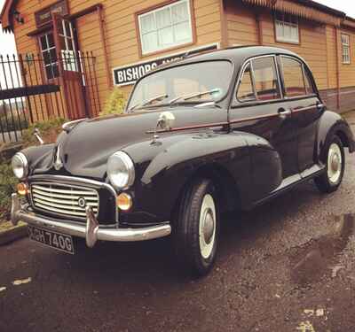 Morris Minor 4 Door Saloon 1968 Black - Servo, electronic ignition, new MOT