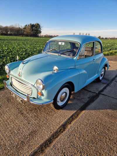 1967 Morris Minor 1000 2 Door saloon duck egg blueULEZ Tax MOT exempt