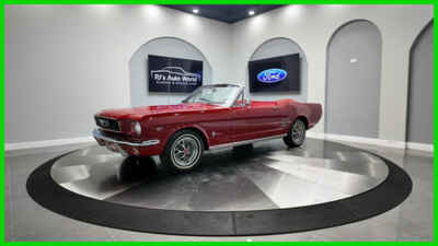 1966 Ford Mustang Disc Brakes, Power Steering, Beautiful Candy Apple Red Exterio