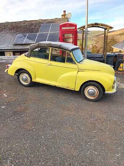 1962 MORRIS MINOR CONVERTIBLE MOT& TAX EXEMPT