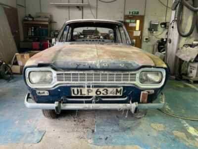 Classic 1973 Ford Escort Mk1 4dr restoration project 1 3 XL