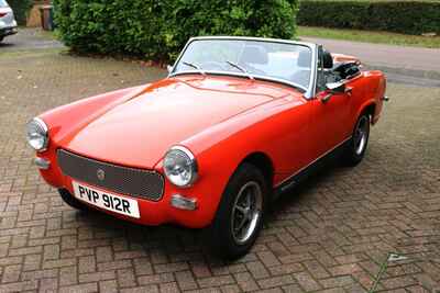 MG Midget 1500cc. Chrome Bumper Conversion, Porsche Red Orange,  5 Former Keeper