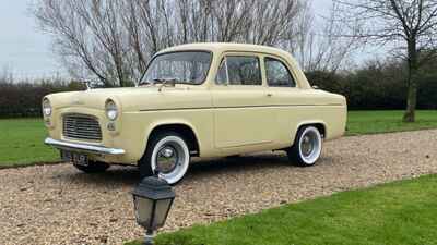 ford popular -1961- 5k miles since restoration  -lovely buttercup colour.