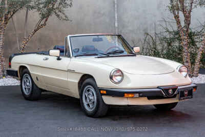 1983 Alfa Romeo Spider Convertible