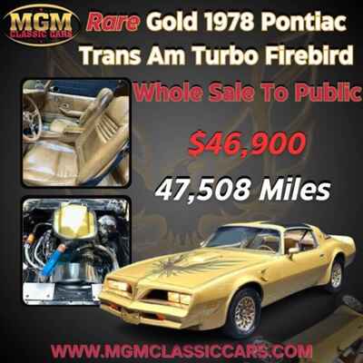 1978 Pontiac Trans Am SE Y88 6 6 Liter T Tops 4 Speed