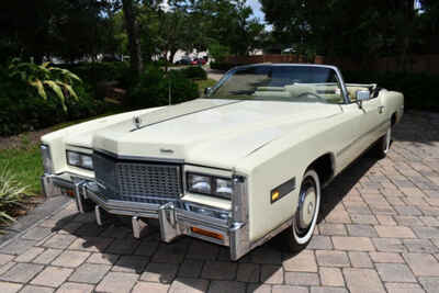 1976 Cadillac Eldorado Convertible w /  Rare Phoenician Ivory 20, 393 Miles