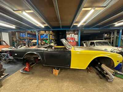 TRIUMPH TR6 RESTORATION PROJECT RESTORED SHELL 1974