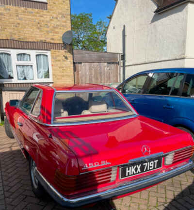 Mercedes 450 Sl Auto convertible R107 125k Red