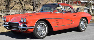 1962 Chevrolet Corvette V8 Turbo 350 Roman Red 1961 Trim