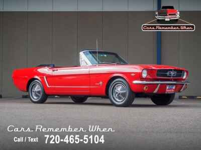 1965 Ford Mustang Convertible 1964 5 Early Car | 260 V8 Automatic