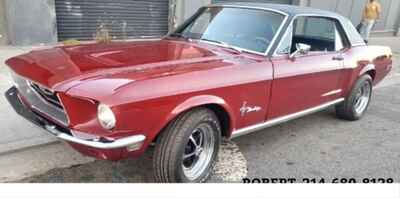 1968 Ford Mustang 289ci V8 auto. disc brakes, pwr strg