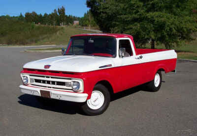 1961 Ford F-100 UNIBODY 2WD REG CAB LONG BED INLINE 6CYL 3-SPEED IN TREE TRUCK