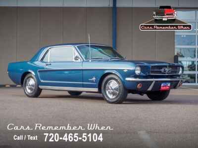 1965 Ford Mustang One Family owned since new w / original sales docum