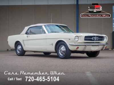 1965 Ford Mustang Convertible Triple White | 289 Automatic Convertib