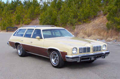 1975 Pontiac Le Mans GRAND SAFARI WAGON 6 6L 400 4BBL WOODGRAIN 3RD SEAT