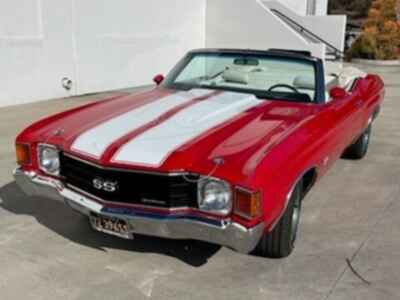 1972 Chevrolet CHEVELLE MALIBU CONVERTIBLE MILEAGE: 14, 941 ENGINE: 396 V8