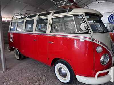 1975 Volkswagen T1 Samba 23-window 31, 068 MILES Restored body and paint