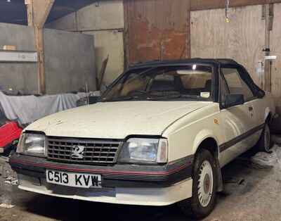 1986 Vauxhall Cavalier cabriolet 1 8 barn find