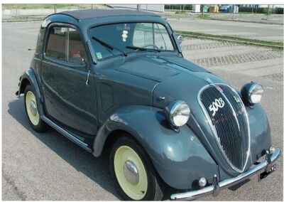 1948 Fiat Topolino Topolino 500B, ASI A3 & FIVA A3 Certified, Expertly Rebuilt