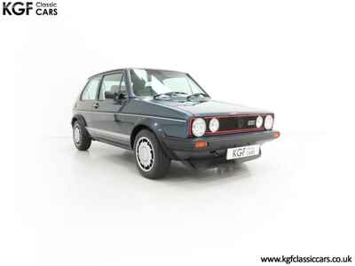 A Meticulously Restored Helios Blue Mk1 Volkswagen Golf GTi Campaign Edition