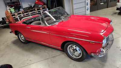 1961 Fiat 1500 Cabriolet, Left Hand Drive, Pininfarina, Model 118H, Red, Lovely!