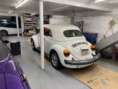 1979 Volkswagen Beetle (Pre-1980) beetle  convertabale triple white