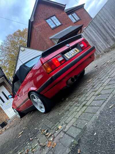 Bmw E30 convertible No Reserve (Very Clean example Manual with Azev Wheels