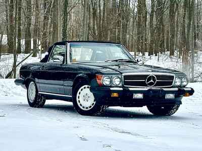 1989 Mercedes Benz R107 040 Black Paint Factory Hardtop FULL DOCUMENTED