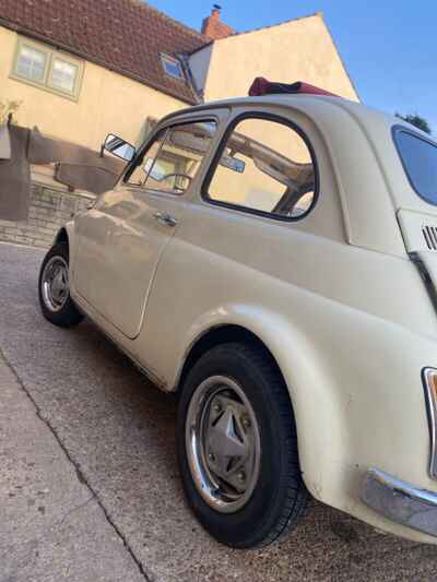 Classic 1971 Fiat 500L - 650cc Upgrade, Red Interior