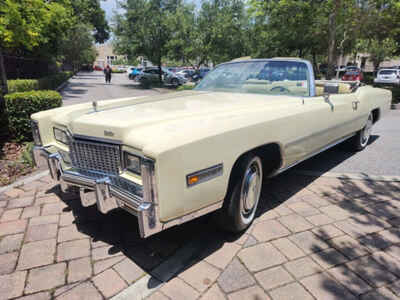 1976 Cadillac Eldorado Convertible w /  Rare Phoenician Ivory 20, 393 Miles