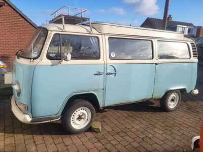 vw t2 bay window camper van 1972 low light crossover project