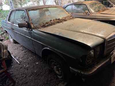 Mercedes W123 Rare Coupe Project - no engine