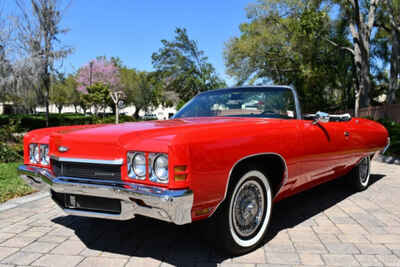 1972 Chevrolet Impala 1 Family Owned #s Matching 402 V8 Auto A / C Laser straight!