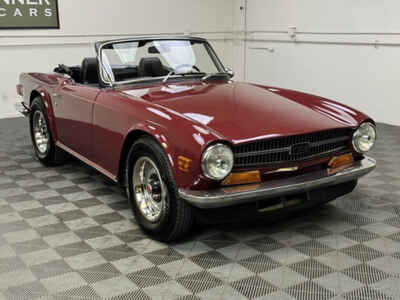 1971 Triumph TR-6 ACTORY ORIGINAL DAMSON (CODE 17). FACTORY OVERDRIVE