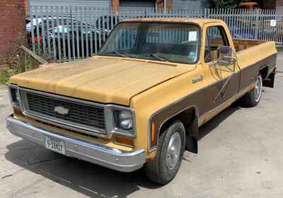 Uk registered 1973 chevrolet Cheyenne super v8 c10 pick up truck project.