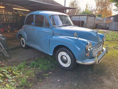 Morris Minor 1000 Clipper Blue MOTd Older Restoration