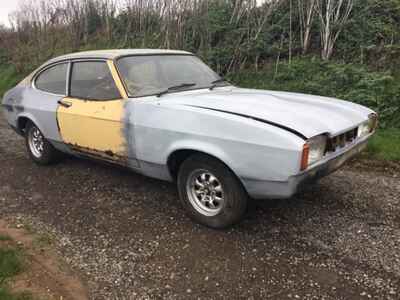 Ford Capri Mk 2 1975 1600 XL 3 previous keepers 94k miles. Rebuilt engine