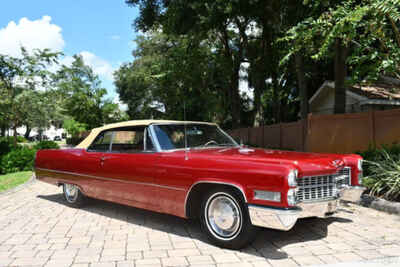 1966 Cadillac DeVille Convertible 429ci Automatic A / C PS PB Power Top