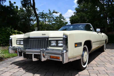 1976 Cadillac Eldorado Convertible w /  Rare Phoenician Ivory 20, 393 Miles